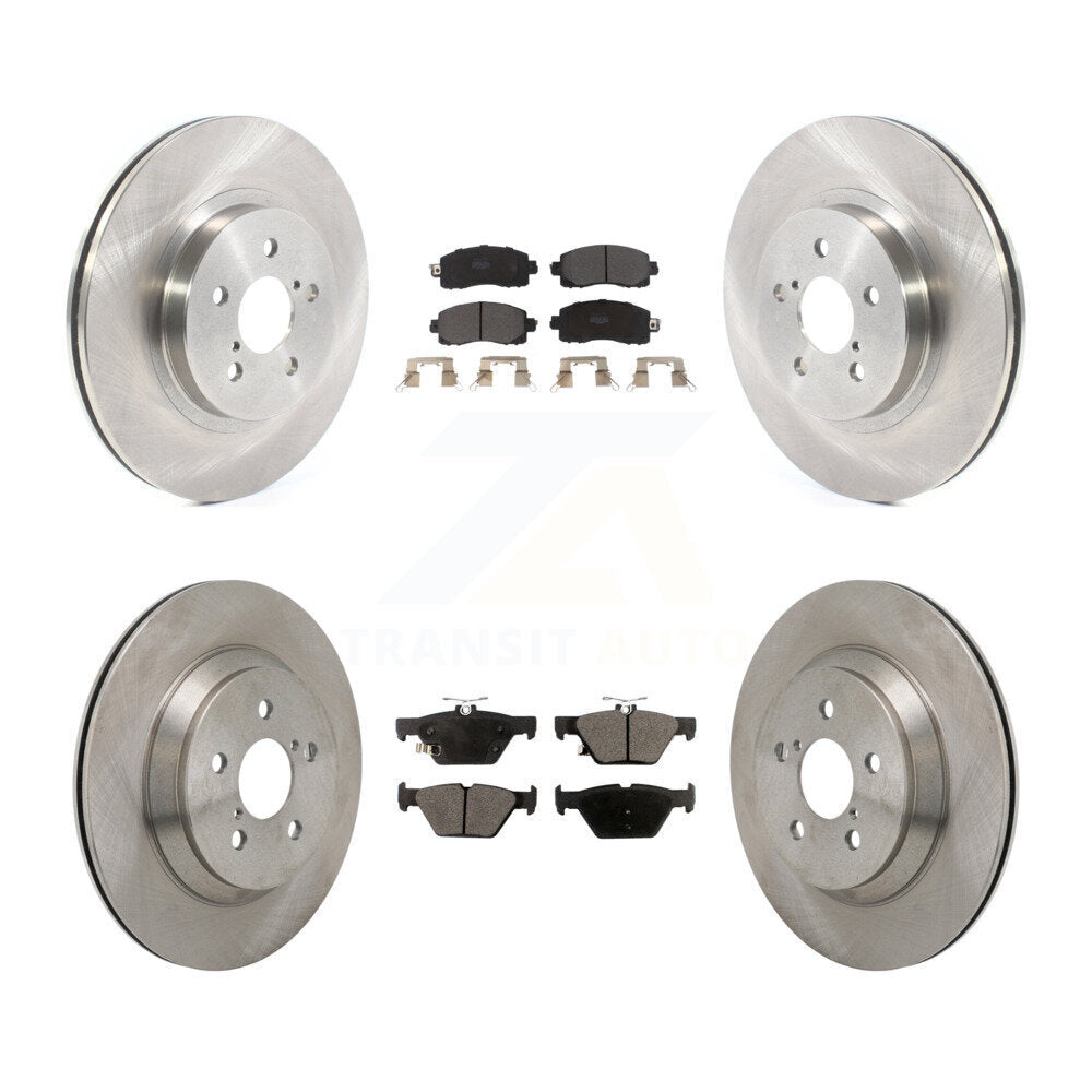 Front Rear Disc Brake Rotors And Semi-Metallic Pads Kit For Subaru Crosstrek K8F-104212