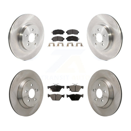 Front Rear Disc Brake Rotors And Semi-Metallic Pads Kit For Subaru Crosstrek K8F-104212