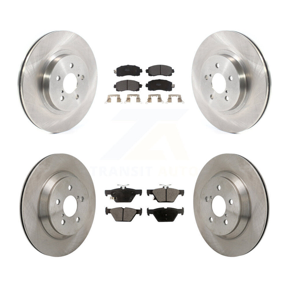 Front Rear Disc Brake Rotors And Semi-Metallic Pads Kit For Subaru Crosstrek K8F-104212