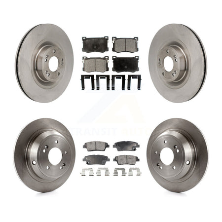 Front Rear Disc Brake Rotors And Semi-Metallic Pads Kit For Hyundai Genesis G80 5.0L K8F-104213