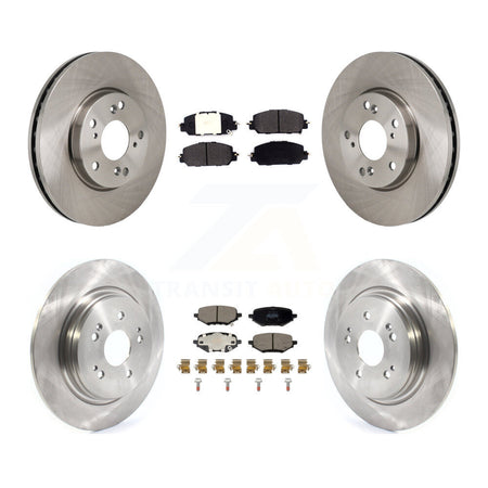 Front Rear Disc Brake Rotors And Semi-Metallic Pads Kit For 2017-2021 Honda Clarity K8F-104215