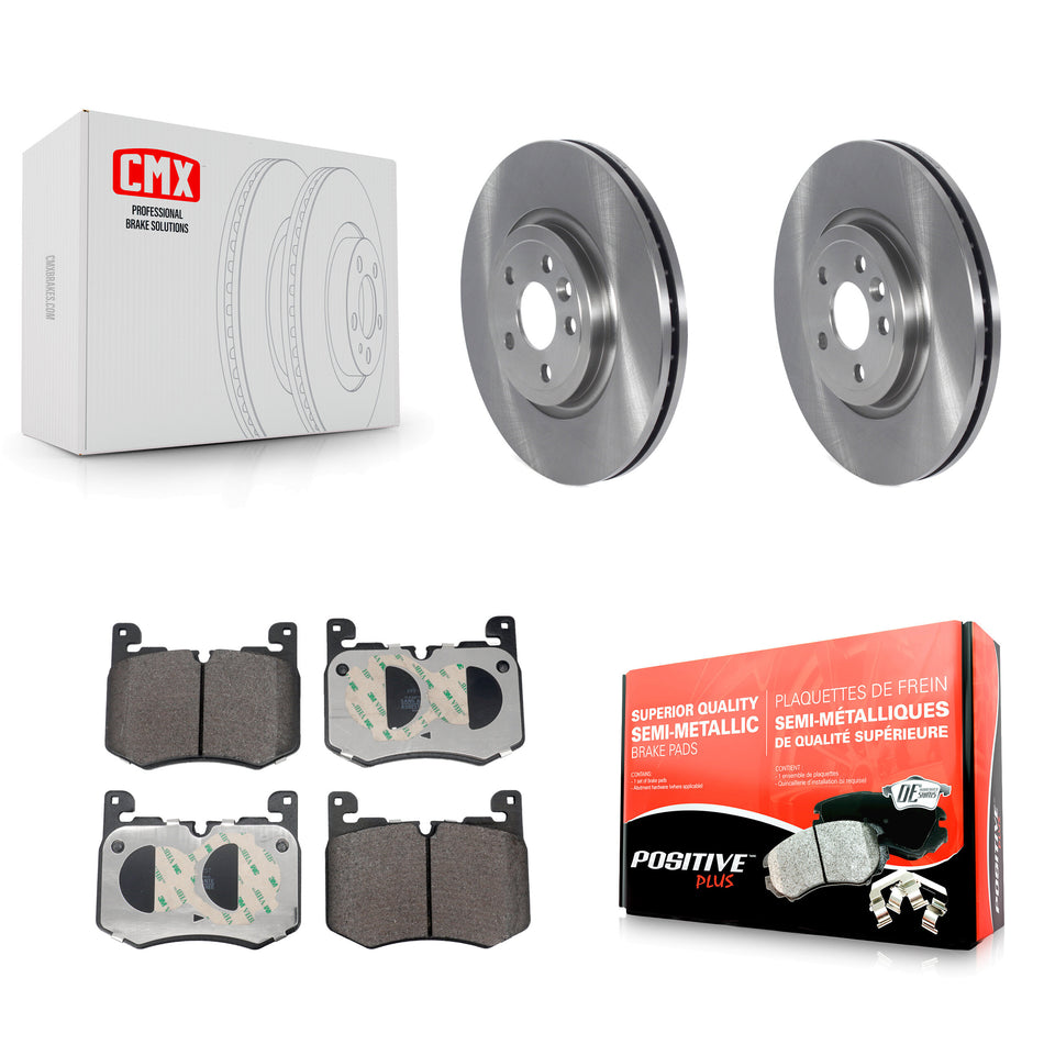 Front Brake Rotor Semi-Metallic Pad Kit For Jaguar F-Pace With 380mm Diameter K8F-104216