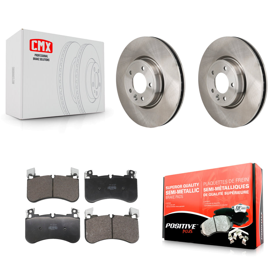 Front Disc Brake Rotors And Semi-Metallic Pads Kit For Land Rover Range Sport K8F-104218