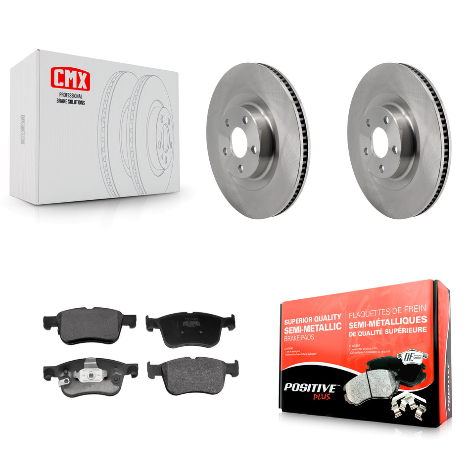 Front Disc Brake Rotors And Semi-Metallic Pads Kit For 2022-2023 Ford Maverick K8F-104231