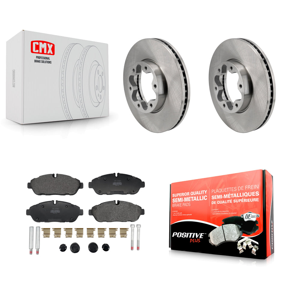 Front Brake Rotors Semi-Metallic Pad Kit For Ford Transit-250 Transit-350 Transit-150 AWD K8F-104240