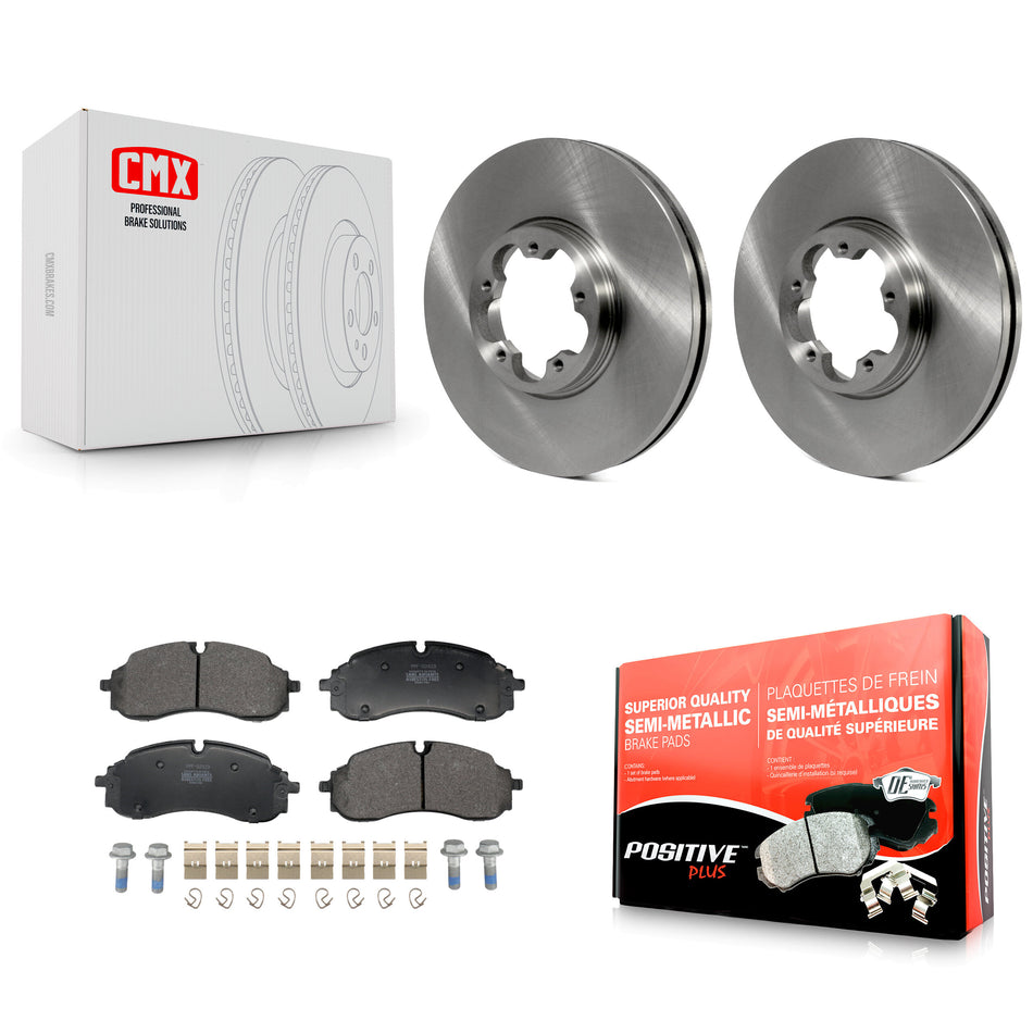Front Disc Brake Rotor & Semi-Metallic Pad Kit For Ford Transit-250 Transit-350 E-Transit K8F-104241
