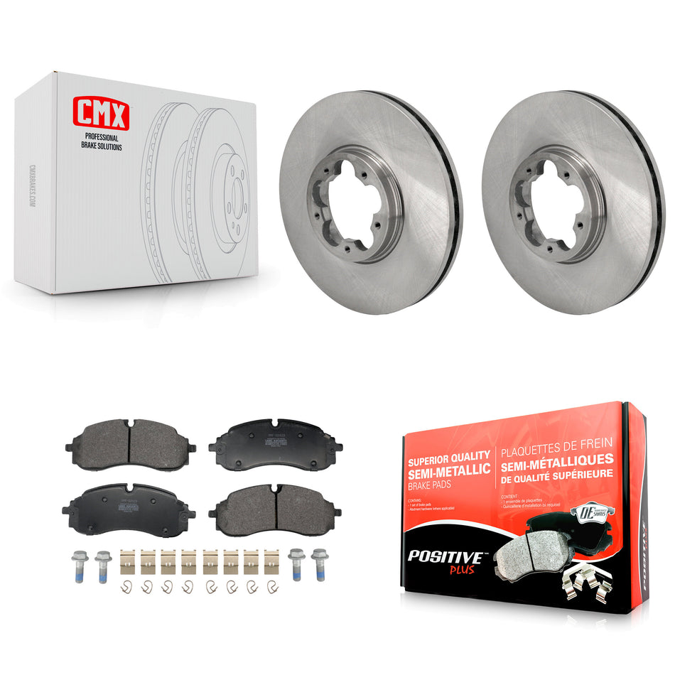 Front Disc Brake Rotor & Semi-Metallic Pad Kit For Ford Transit-250 Transit-350 E-Transit K8F-104242