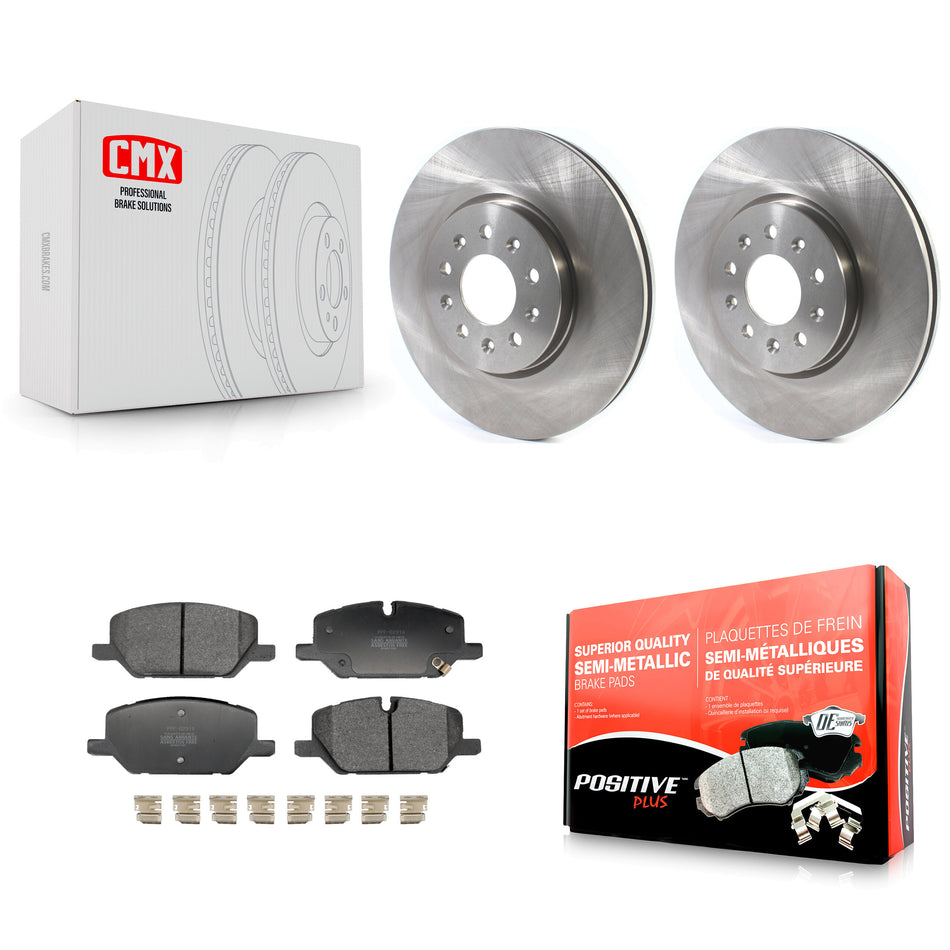 Front Disc Brake Rotors And Semi-Metallic Pads Kit For Chevrolet Equinox GMC Terrain K8F-104246