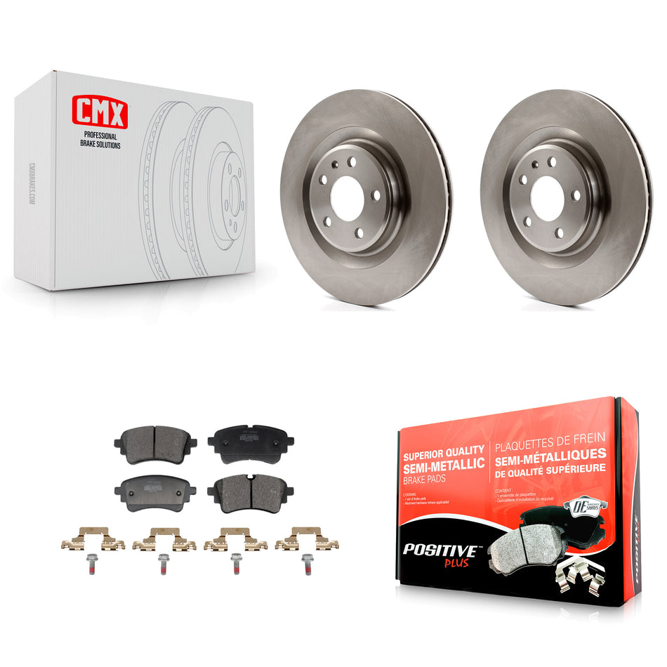 Rear Brake Rotor Semi-Metallic Pad Kit For Audi Q5 Sportback A5 A4 Quattro S5 SQ5 allroad K8F-104281