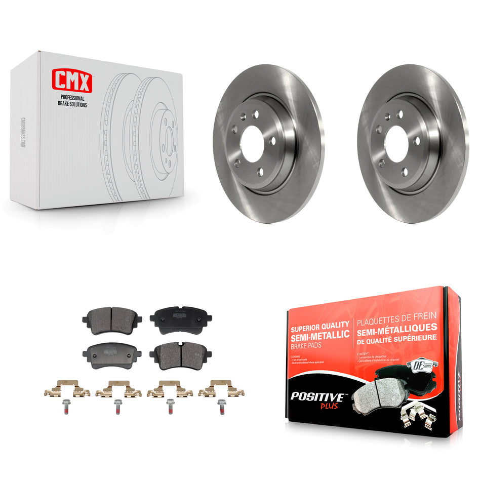 Rear Disc Brake Rotors And Semi-Metallic Pads Kit For Audi A4 Quattro A5 Sportback K8F-104282