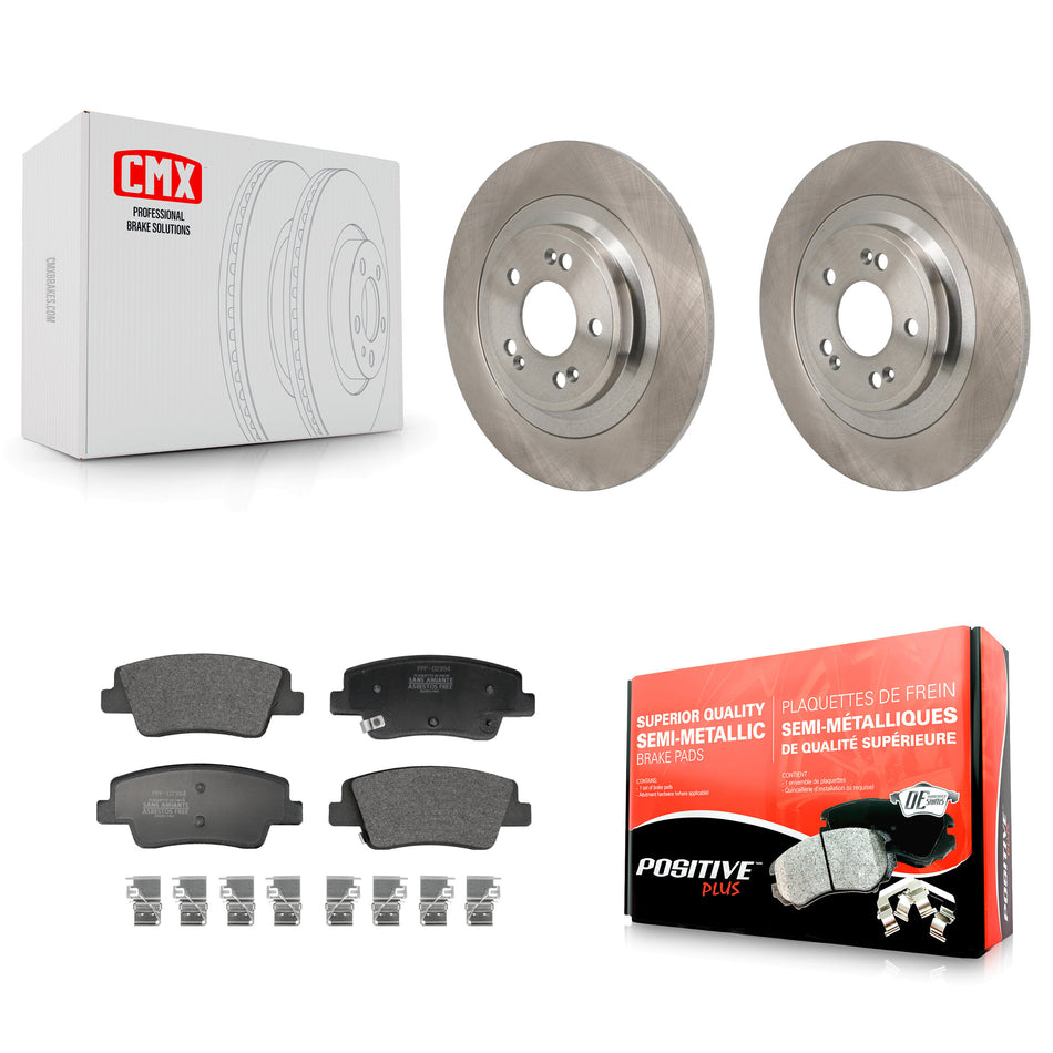 Rear Brake Rotors & Semi-Metallic Pad Kit For Hyundai Ioniq 5 Genesis Kia EV6 GV70 6 GV60 K8F-104287