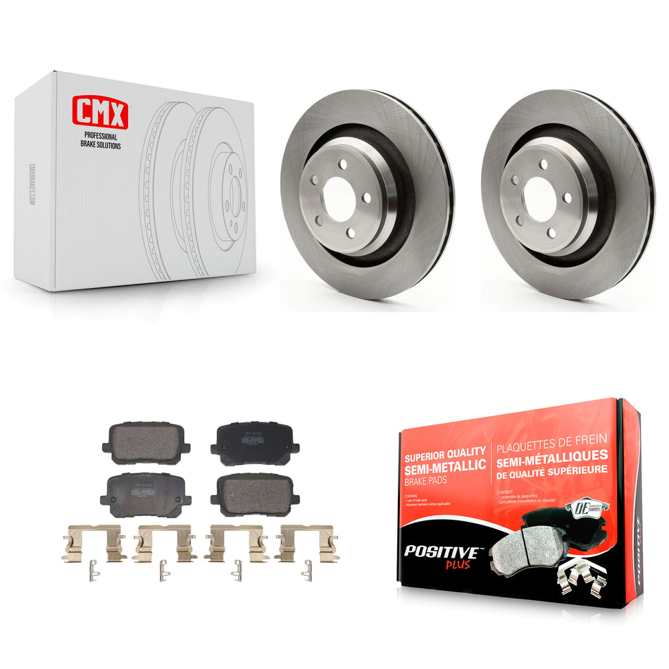 Rear Brake Rotors Semi-Metallic Pad Kit For Dodge Charger With 370mm Diameter Front Rotor K8F-104289