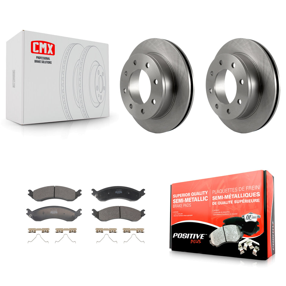 Rear Disc Brake Rotors & Semi-Metallic Pad Kit For GMC Chevrolet Savana 2500 Express 3500 K8F-104290