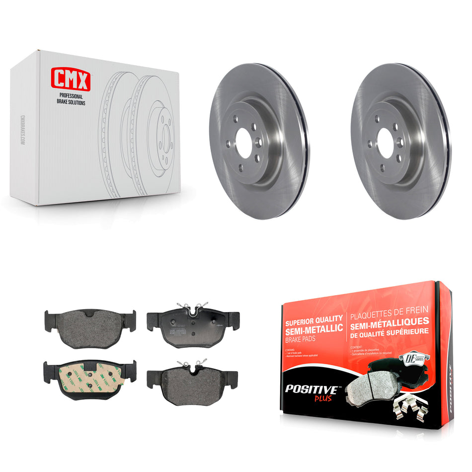 Rear Brake Rotors Semi-Metallic Pad Kit For Jaguar F-Pace With 380mm Diameter Front Rotor K8F-104299