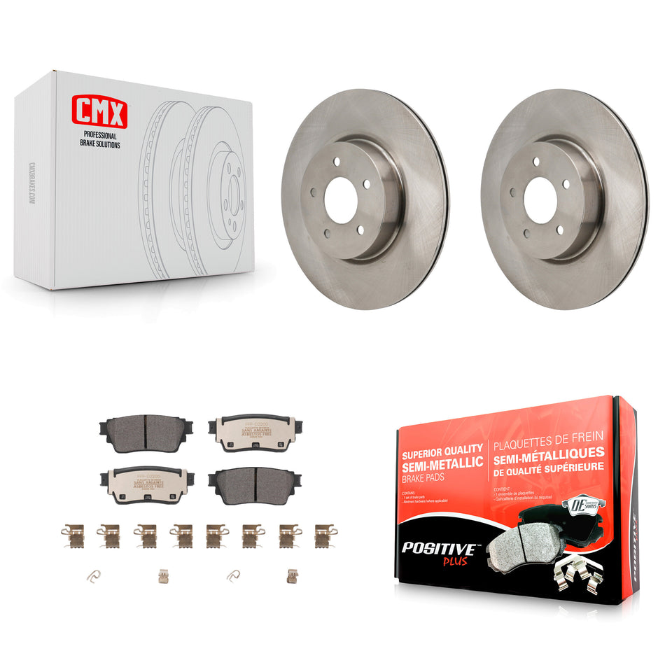 Rear Brake Rotors & Semi-Metallic Pad Kit For Mitsubishi Outlander Nissan Pathfinder QX60 K8F-104300