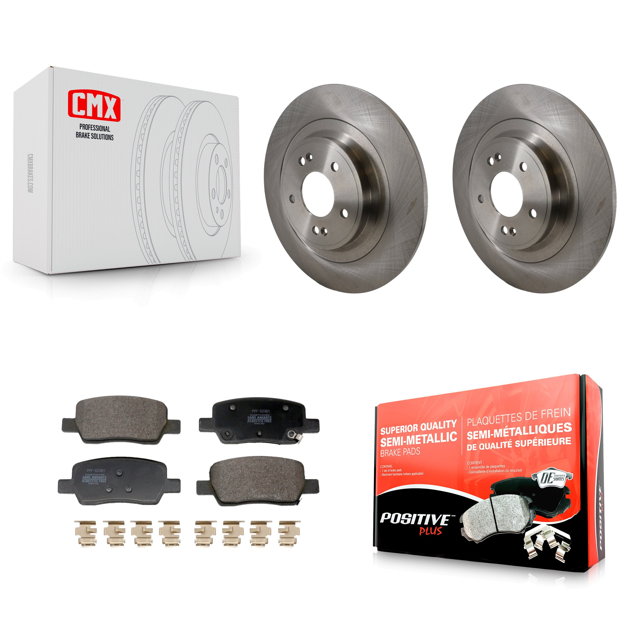 Rear Disc Brake Rotor & Semi-Metallic Pad Kit For Kia Carnival Hyundai Santa Cruz Sorento K8F-104312