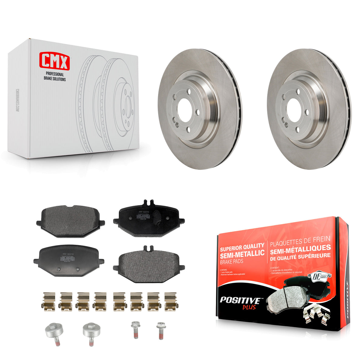 Rear Brake Rotor & Semi-Metallic Pad Kit For Mercedes-Benz GLE450 GLE350 GLS450 GLE53 AMG K8F-104326