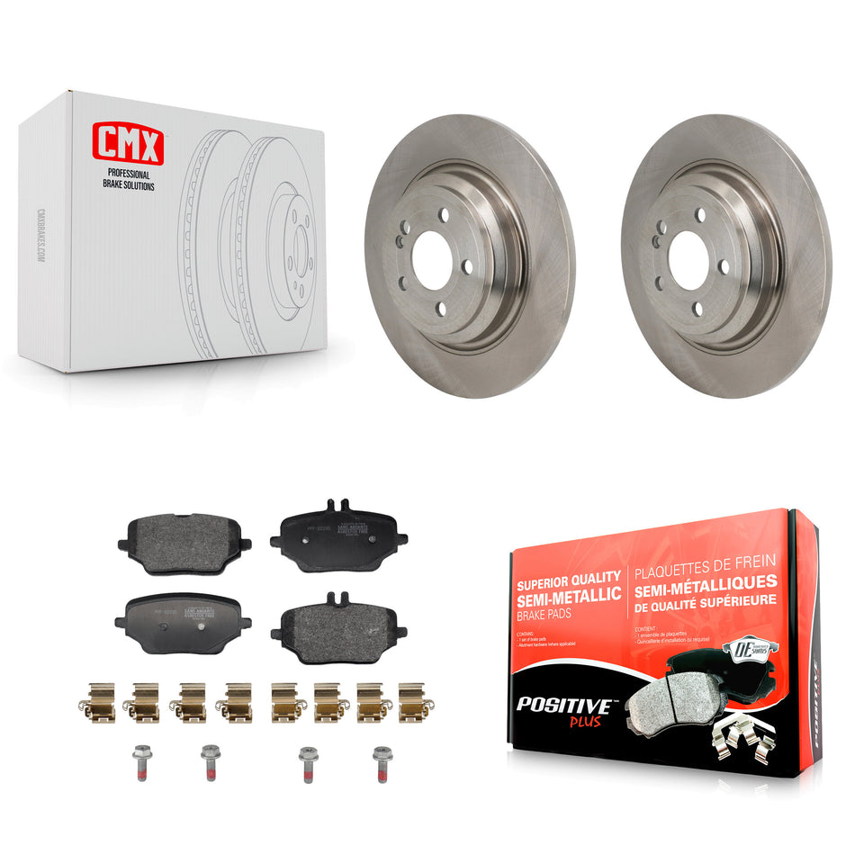 Rear Disc Brake Rotors And Semi-Metallic Pads Kit For Mercedes-Benz GLE350 K8F-104327