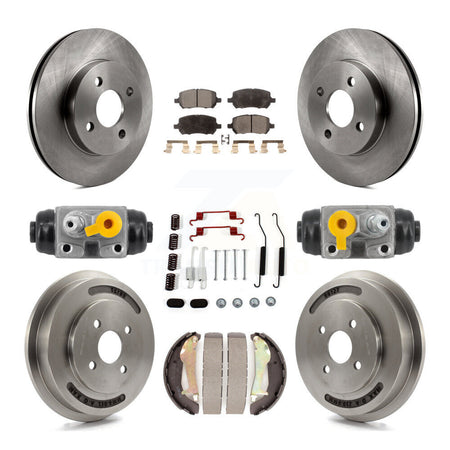Front Rear Brake Rotor Semi-Metallic Pad & Drum Kit (9Pc) For Chevrolet Cobalt Pontiac G5 K8F-104368