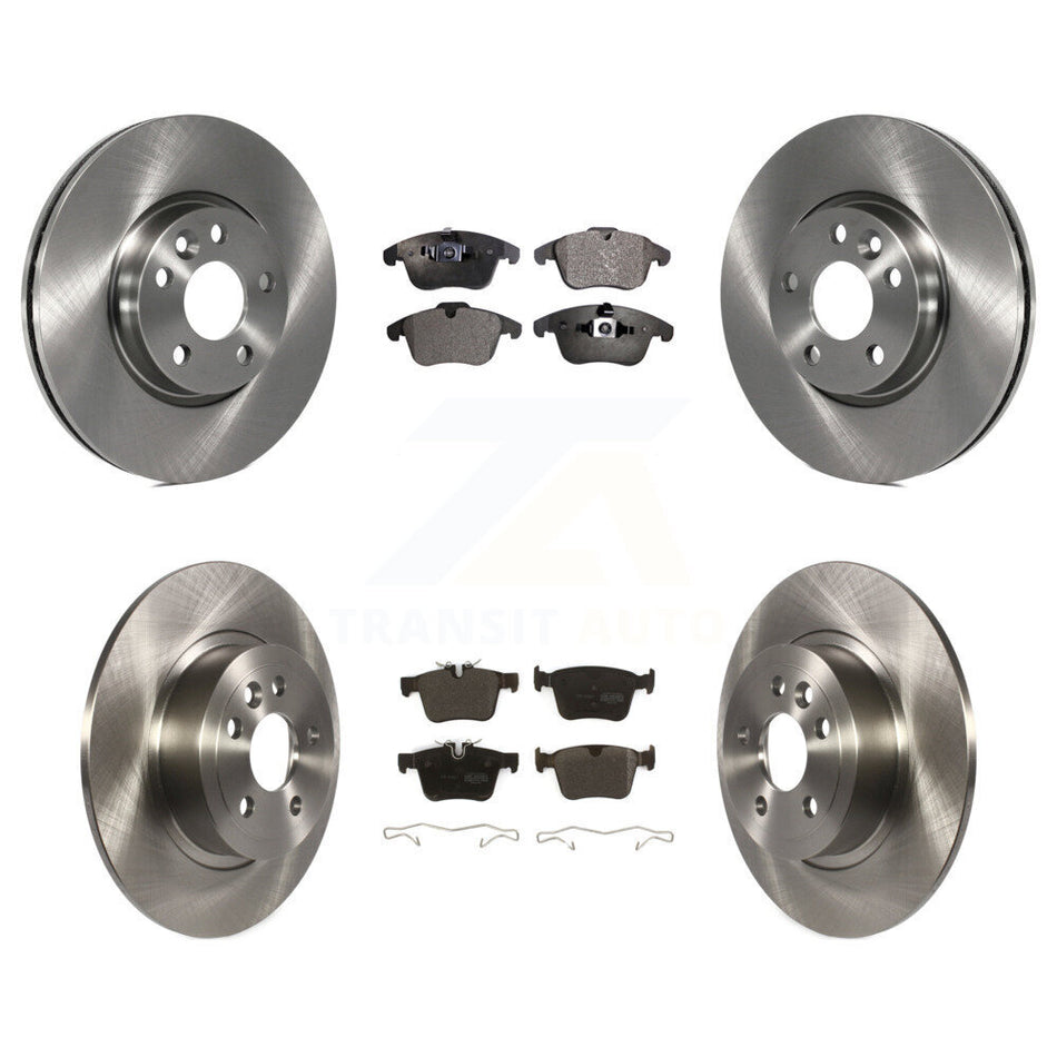 Front Rear Disc Brake Rotors And Semi-Metallic Pads Kit For Land Rover Range Evoque K8F-104381