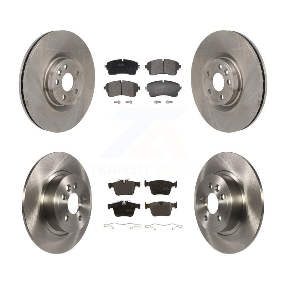 Front Rear Disc Brake Rotors And Semi-Metallic Pads Kit For Land Rover Range Evoque K8F-104382