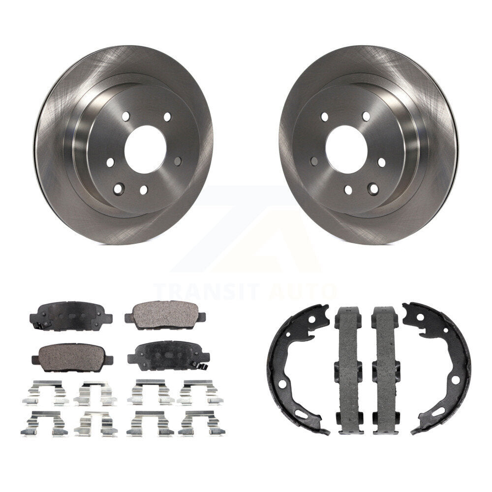 Rear Disc Rotors Semi-Metallic Pads And Parking Shoes Kit For Nissan Rogue Sport Qashqai K8F-104407