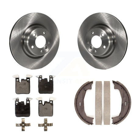Rear Disc Rotors Semi-Metallic Pads Parking Shoes Kit For BMW 230i xDrive 228i 328i M240i K8F-104419