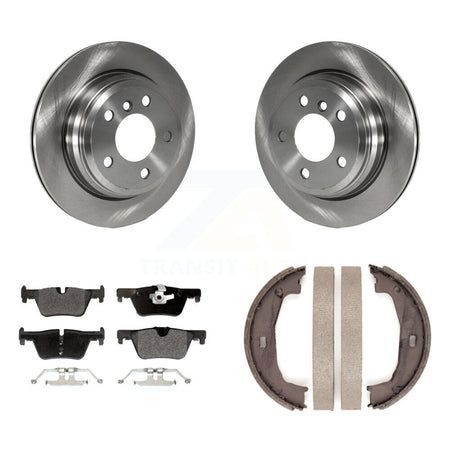 Rear Disc Rotors Semi-Metallic Pads Parking Shoes Kit For BMW 320i xDrive 428i Gran Coupe K8F-104436