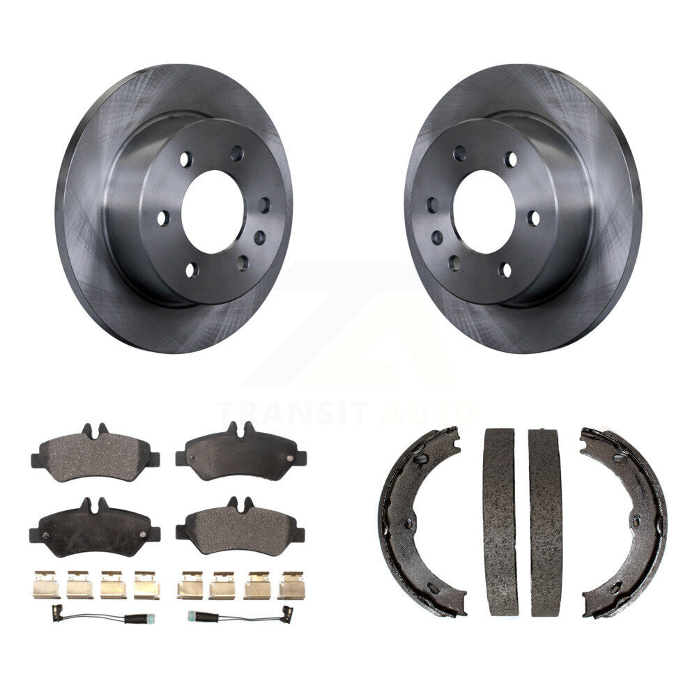 Rear Disc Rotors Semi-Metallic Pads And Parking Shoes Kit For Sprinter 2500 Mercedes-Benz K8F-104587