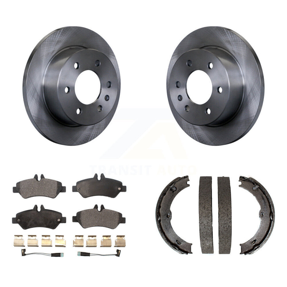 Rear Disc Rotors Semi-Metallic Pads And Parking Shoes Kit For Sprinter 2500 Mercedes-Benz K8F-104587