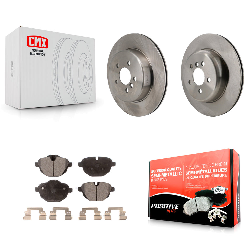 Rear Disc Brake Rotors And Semi-Metallic Pads Kit For 2022 BMW X3 2.0L K8F-105102