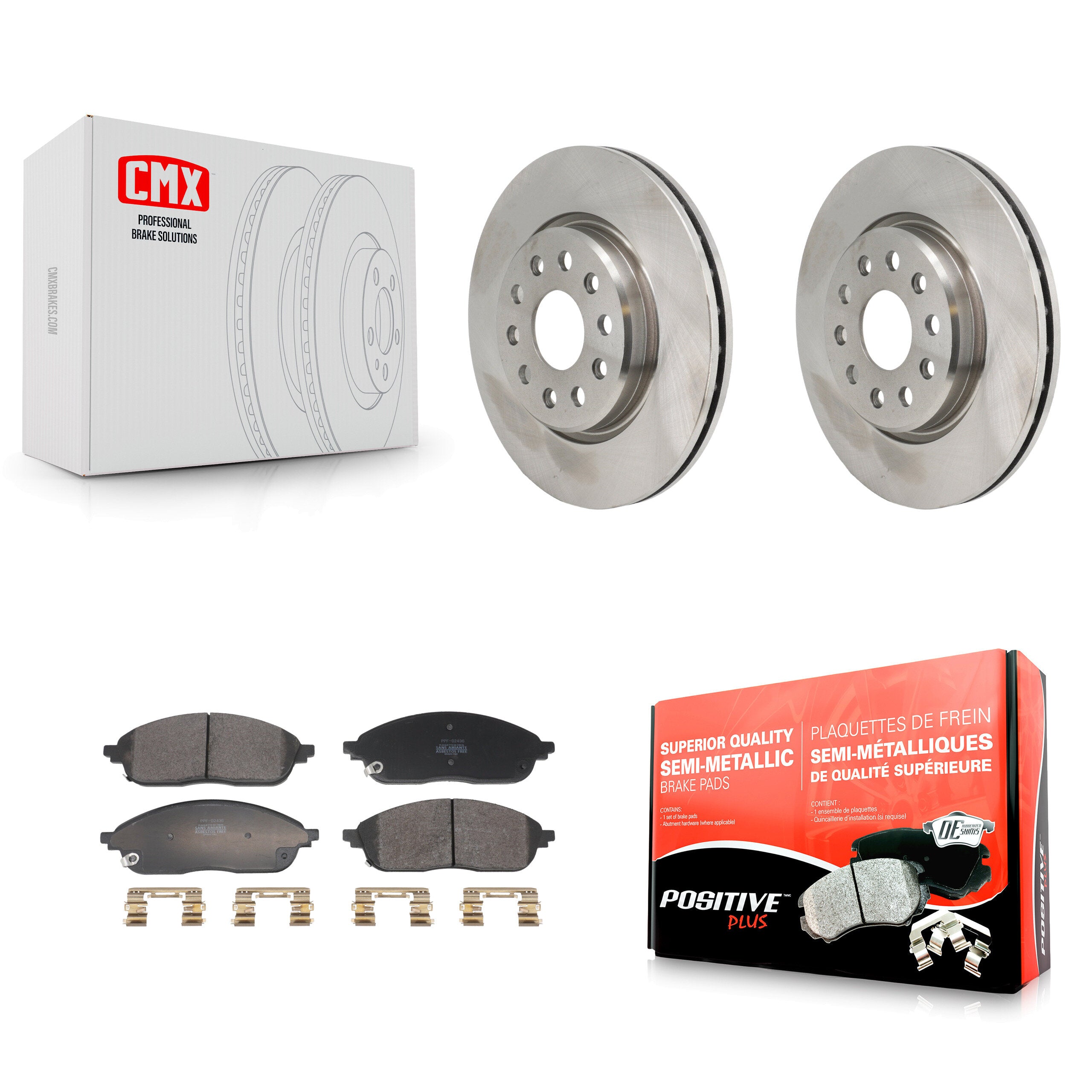 Front Disc Brake Rotors And Semi-Metallic Pads Kit For Jeep Grand Cherokee L K8F-105125