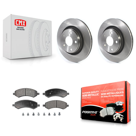 Front Disc Brake Rotors And Semi-Metallic Pads Kit For Jeep Wrangler JK K8F-105127