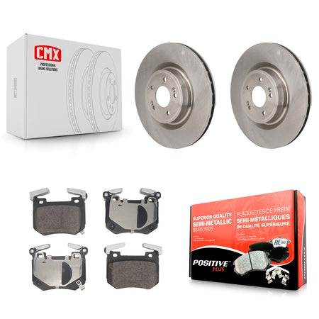 Rear Brake Rotor And Semi-Metallic Pad Kit For Genesis G70 With 340mm Diameter K8F-105176
