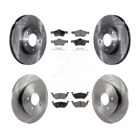 Front Rear Disc Brake Rotors And Semi-Metallic Pads Kit For Mercury Mariner K8F-105181