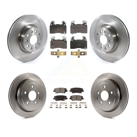 Front Rear Disc Brake Rotors And Semi-Metallic Pads Kit For Cadillac CTS K8F-105182