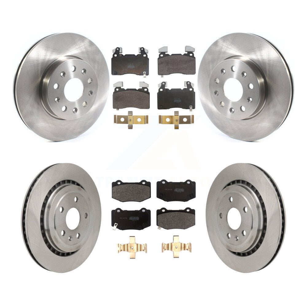 Front Rear Brake Rotor Semi-Metallic Pad Kit For 2016 Chevrolet Camaro With Brembo Brakes K8F-105185