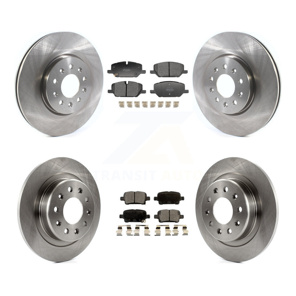 Front Rear Disc Brake Rotors And Semi-Metallic Pads Kit For 2020 Chevrolet Equinox 2.0L K8F-105191