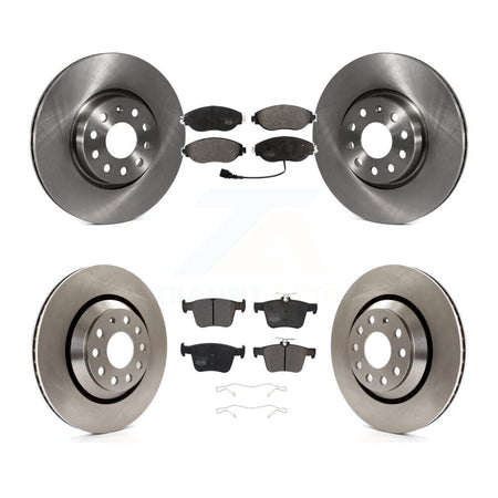 Front Rear Disc Brake Rotor & Semi-Metallic Pad Kit For Volkswagen Arteon Audi A3 Quattro K8F-105194