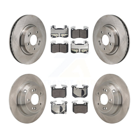 Front Rear Brake Rotor Semi-Metallic Pad Kit For 2023 Genesis G70 2.0L With Brembo Brakes K8F-105198