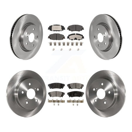 Front Rear Disc Brake Rotors And Semi-Metallic Pads Kit For 2023 Toyota Prius AWD K8F-105206