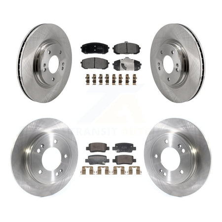 Front Rear Disc Brake Rotors And Semi-Metallic Pads Kit For Hyundai Elantra K8F-105210