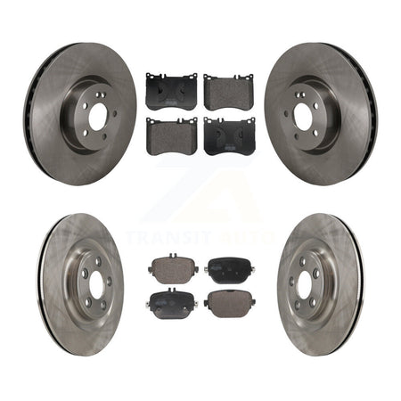 Front Rear Disc Brake Rotors And Semi-Metallic Pads Kit For Mercedes-Benz E53 AMG K8F-105212