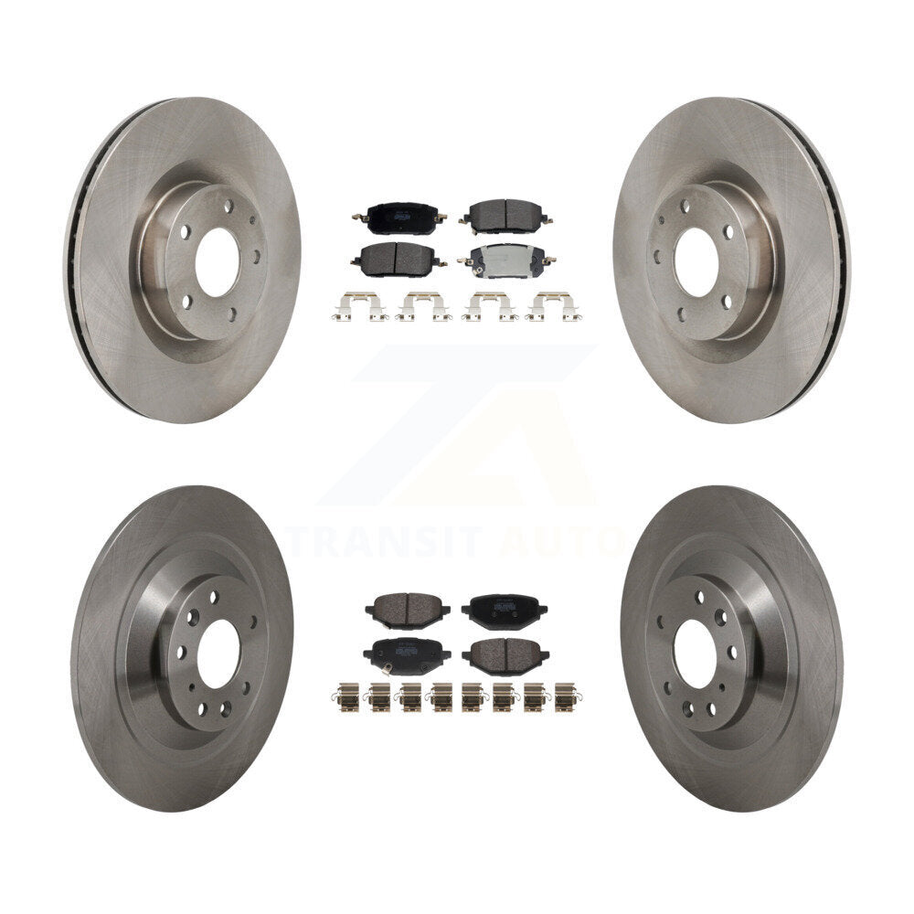 Front Rear Disc Brake Rotors And Semi-Metallic Pads Kit For 2023-2024 Mazda CX-50 K8F-105216