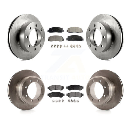 Front Rear Disc Brake Rotor Semi-Metallic Pad Kit For 2008-2009 Ford F-250 Super Duty 4WD K8F-105217