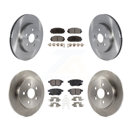 Front Rear Disc Brake Rotors Semi-Metallic Pad Kit For 2019 Toyota Prius Prime From 05 19 K8F-105218