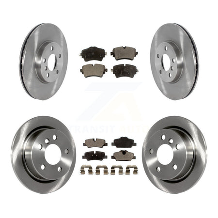 Front Rear Disc Brake Rotors Semi-Metallic Pad Kit For 2022 Mini Cooper S with GAS engine K8F-105223