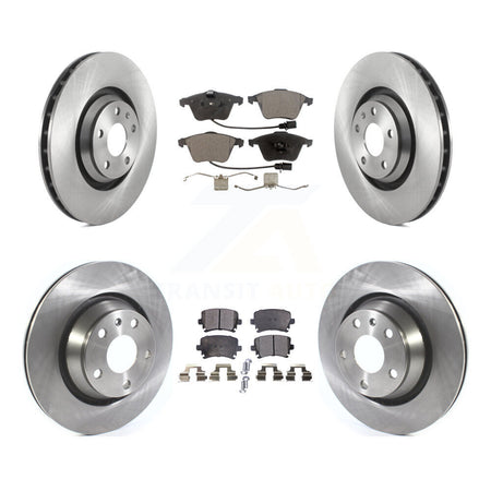 Front Rear Disc Brake Rotors And Semi-Metallic Pads Kit For 2010-2015 Audi TTS Quattro K8F-105224