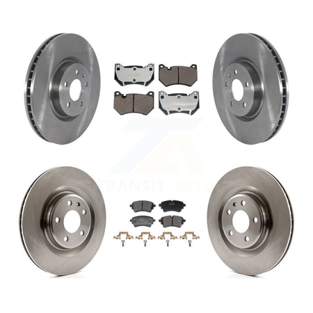 Front Rear Brake Rotors Semi-Metallic Pad Kit For Audi Q5 With 350mm Diameter Rotor K8F-105225