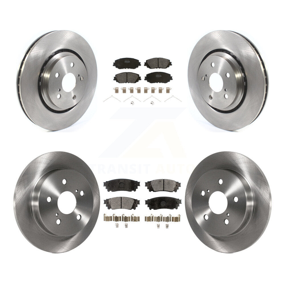 Front Rear Brake Rotor & Semi-Metallic Pad Kit For 2020 Toyota Camry XSE With TRD Package K8F-105228